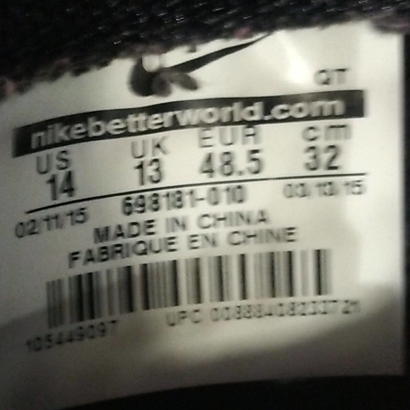 Nike Mens Flyknit Lunar III 698181-010 Black Oreo Running Shoes Sneakers Size 14 - Picture 12 of 12